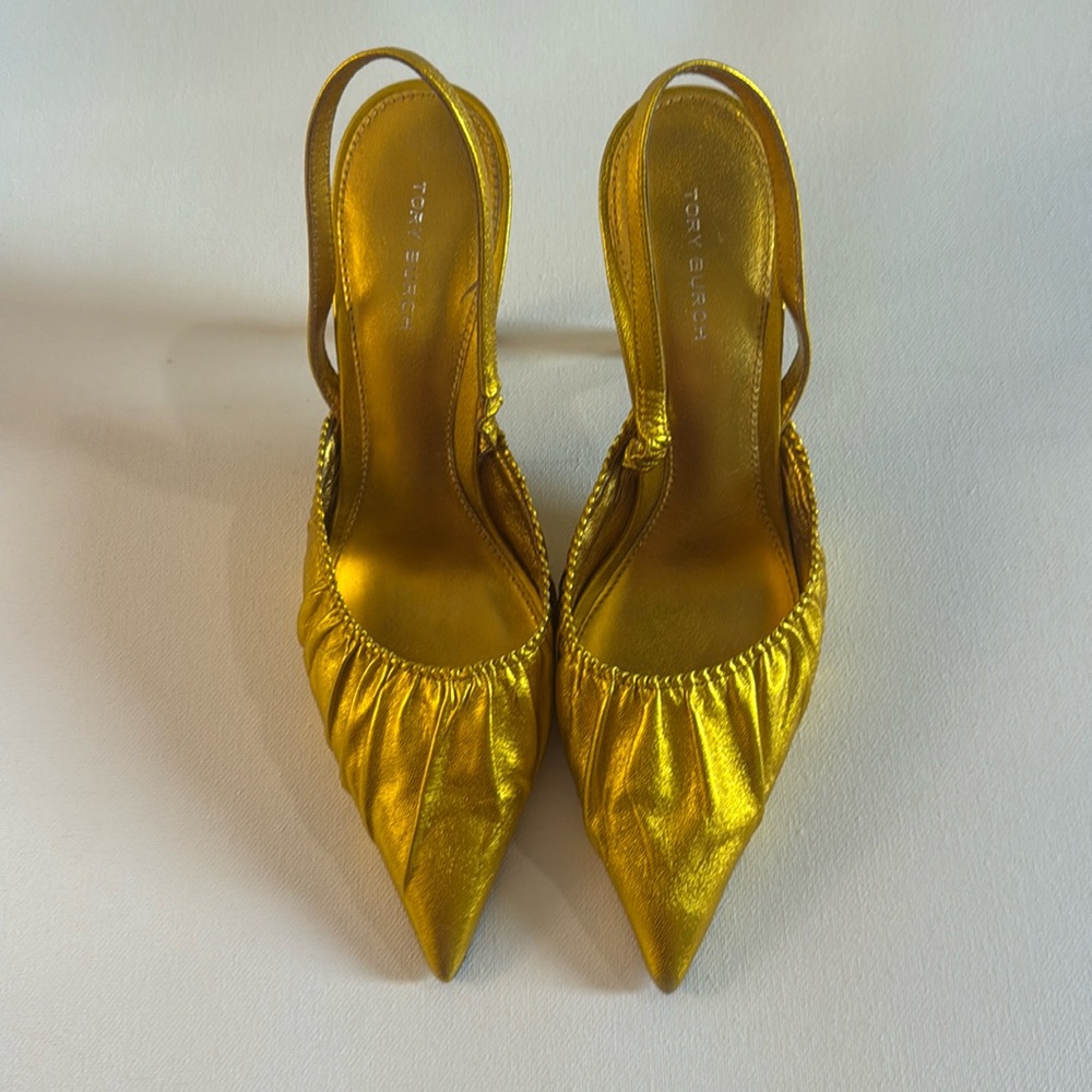 Tory Burch Gold Heels